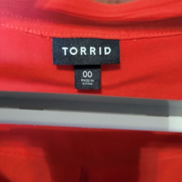 Torrid Rust Color 3/4 Sleeve Blouse - Picture 3 of 4